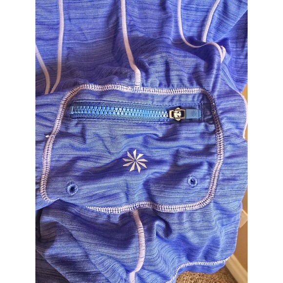 Athleta tank women's size small. Purple 1/4 zip with pocket on backside - Picture 8 of 10